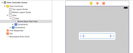 UITextFieldに余白