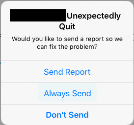 クラッシュレポート